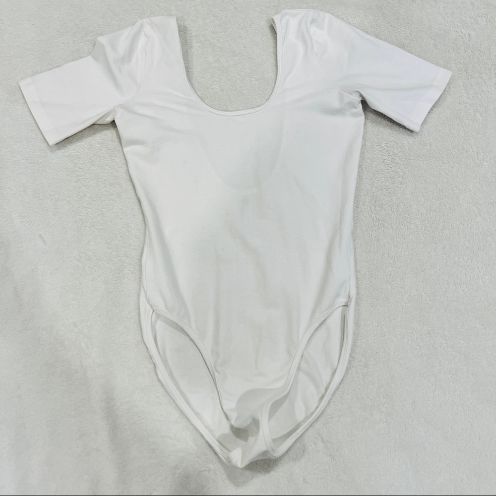 White T-shirt bodysuit